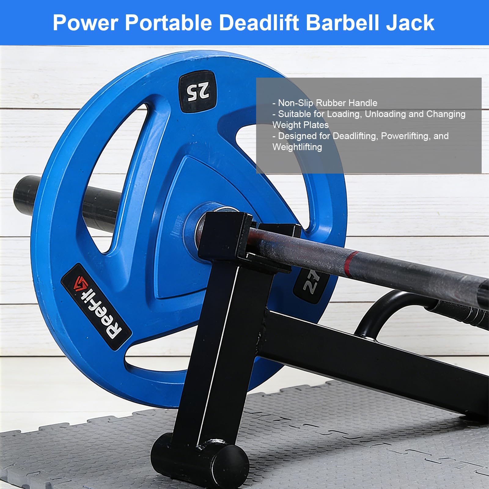 Langhantelheber, Hantelscheiben-Wechselständer Mit Rutschfestem Griff, Perfekt Entladen Und Wechseln Von Gewichtsplatten, Für Kreuzheben, Powerlifting, Krafttraining Für Das Heim-Fitnessstudio