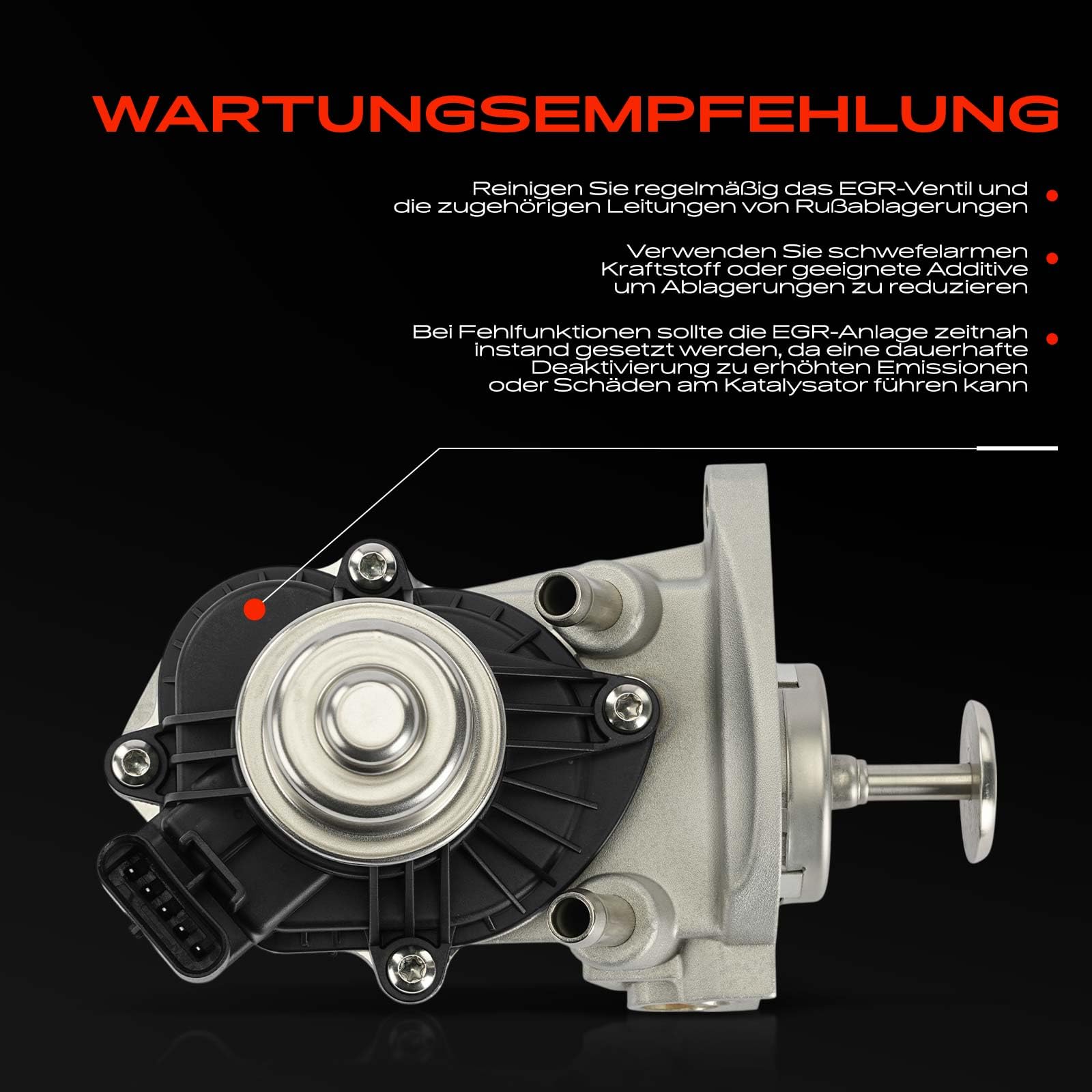 Frankberg Válvula EGR de tubería de 5 Polos 11718513132 | Compatible con: Serie 3 Touring G21 G81, 2 Furgonetas de turismo activas F45, 6 Gran Turismo G32, A.u.r.i.s E18