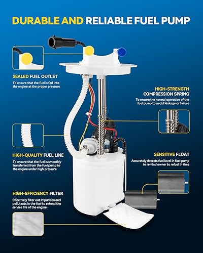 Miniatura 223 de PHILTOP FG0931 Conjunto de bomba de combustible eléctrica compatible con Sequoia 4.6L 2008-2019, Tundra 4.6L 2007-2021, reemplaza SP9010M, E8869M