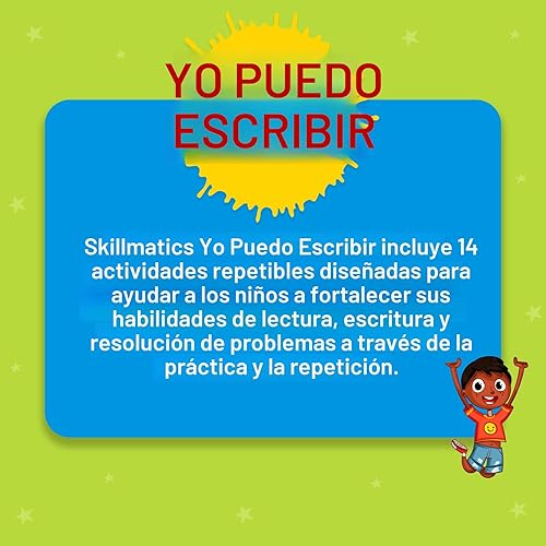 Miniatura 7 de Skillmatics I Can Write - Actividades de aprendizaje preescolar reutilizables, juguete educativo y juego, suministros de regreso a clases, regalos