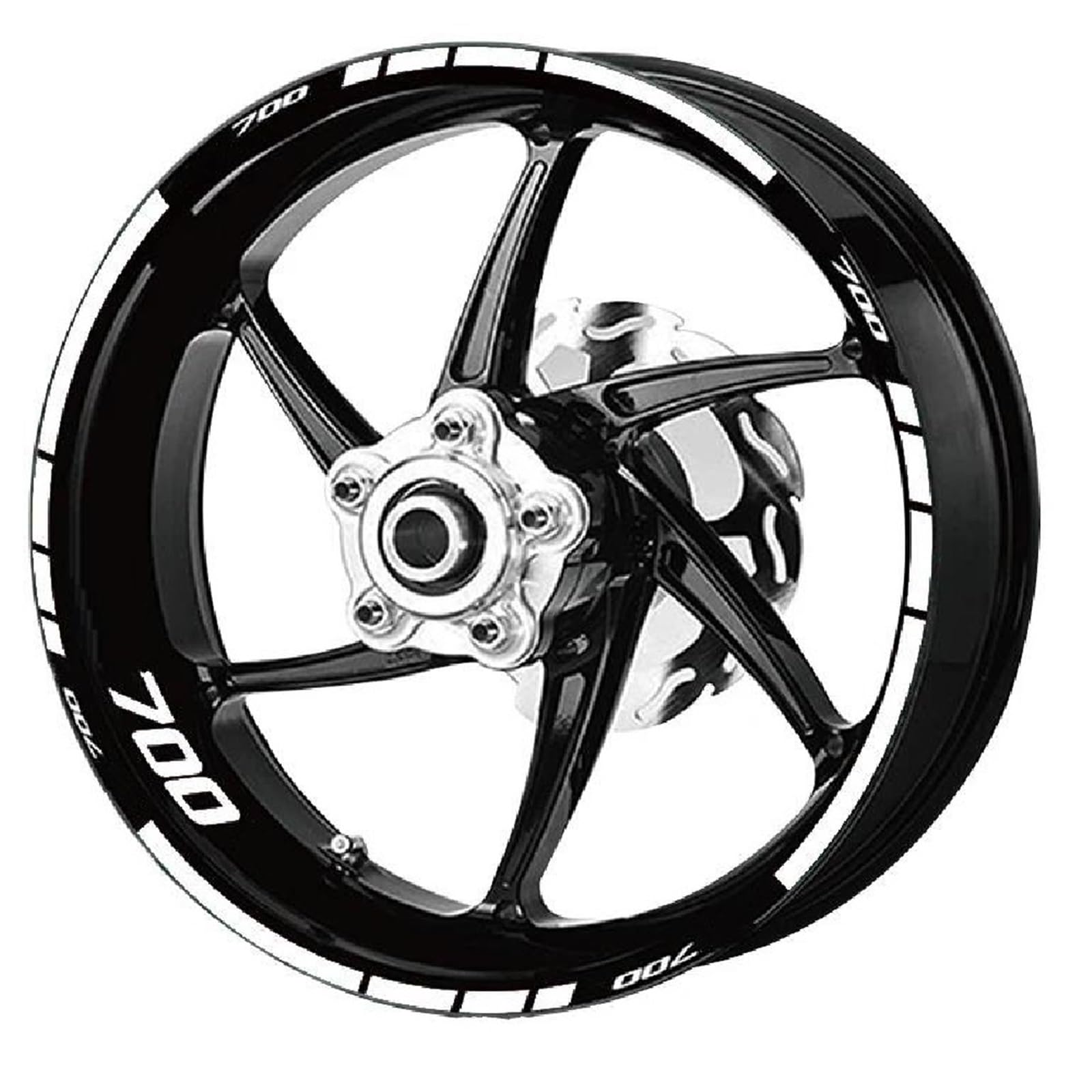 Aufkleber Für Motorradfelgen, Radsatz-Aufkleber, Passend Für NC700X Nc 700x, Für Die Verwendung Als Für Zwei Räder, Radaufkleber(Style 3)