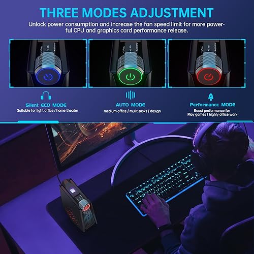 Miniatura 2 de ACEMAGICIAN PC para juegos, mini PC juegos, AMD Ryzen 7 5700U (hasta 4.3 Ghz) 32 GB DDR4 512 GB M.2 SSD Zen 3 Ryzen Mini PC RGB Lights AMR5 Mini