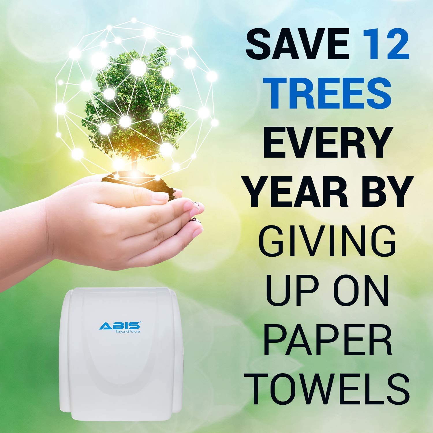 ABIS Express Hand Dryer Commercial Electric Automatic Sensor Handy Wash