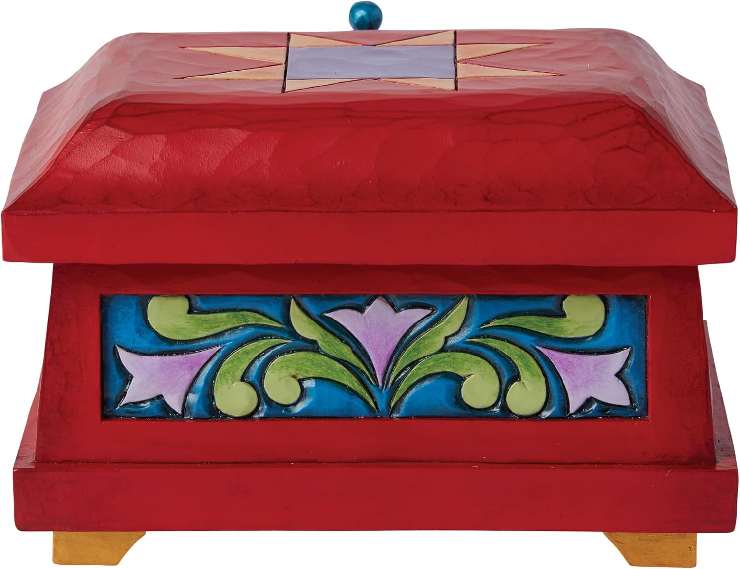 Enesco Disney Traditions Collection by Jim Shore Snow White The Evil Queen's Decorative Trinket Box- Stone Resin Hand Painted Crafted Collectible Disney Villains Jewelry Box Home Decor, 3.5 Inch