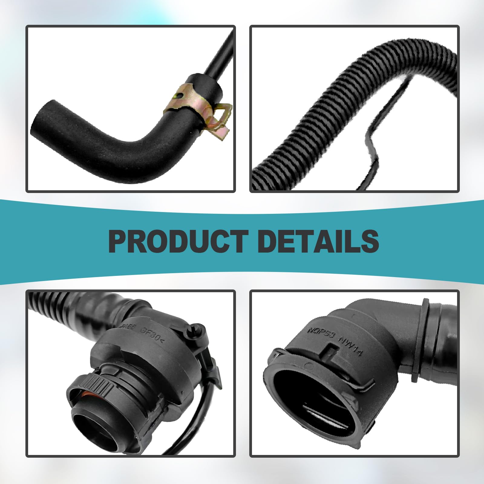 PCV Valve Hose with Bypass Valves for Buick and Chevy - Compatible