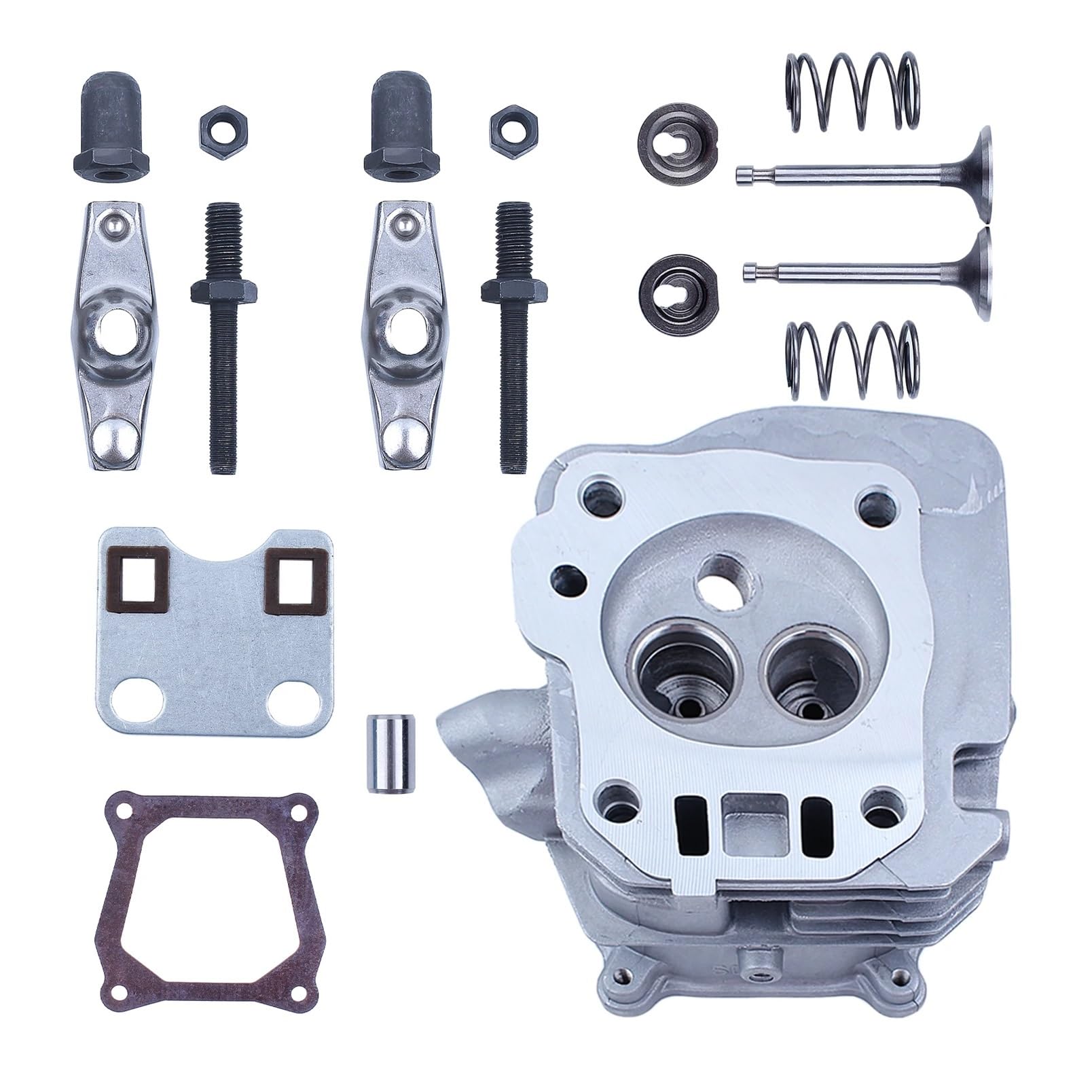 Juego de resortes for balancín válvula y Culata Motor Compatible con Honda GX160, GX200, Modelos Chinos 168F, 5, HP, 6, 2 kW 3