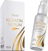 Vitamins Haar Serum Keratin Haarpflege - Biotin, Kollagen und Castor Oil Anti Frizz Haarserum - Kokosöl Hitzeschutz Finish Protein Treatment für kaputte trockene Haare