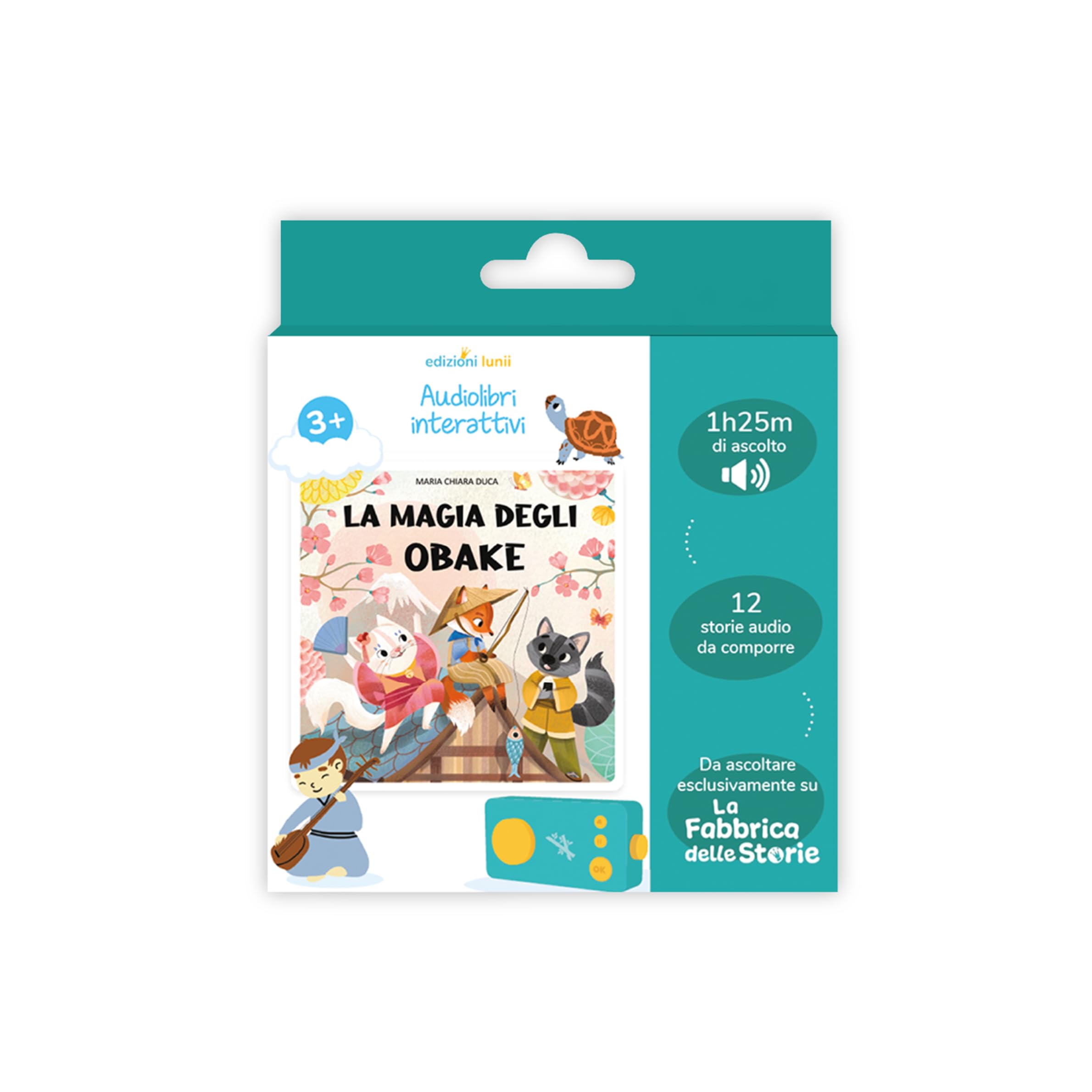 Lunii - Box with audiobook in Italian for children The magic of the Obake - stories to listen for children from 3 years on the Fabbrica delle Storie