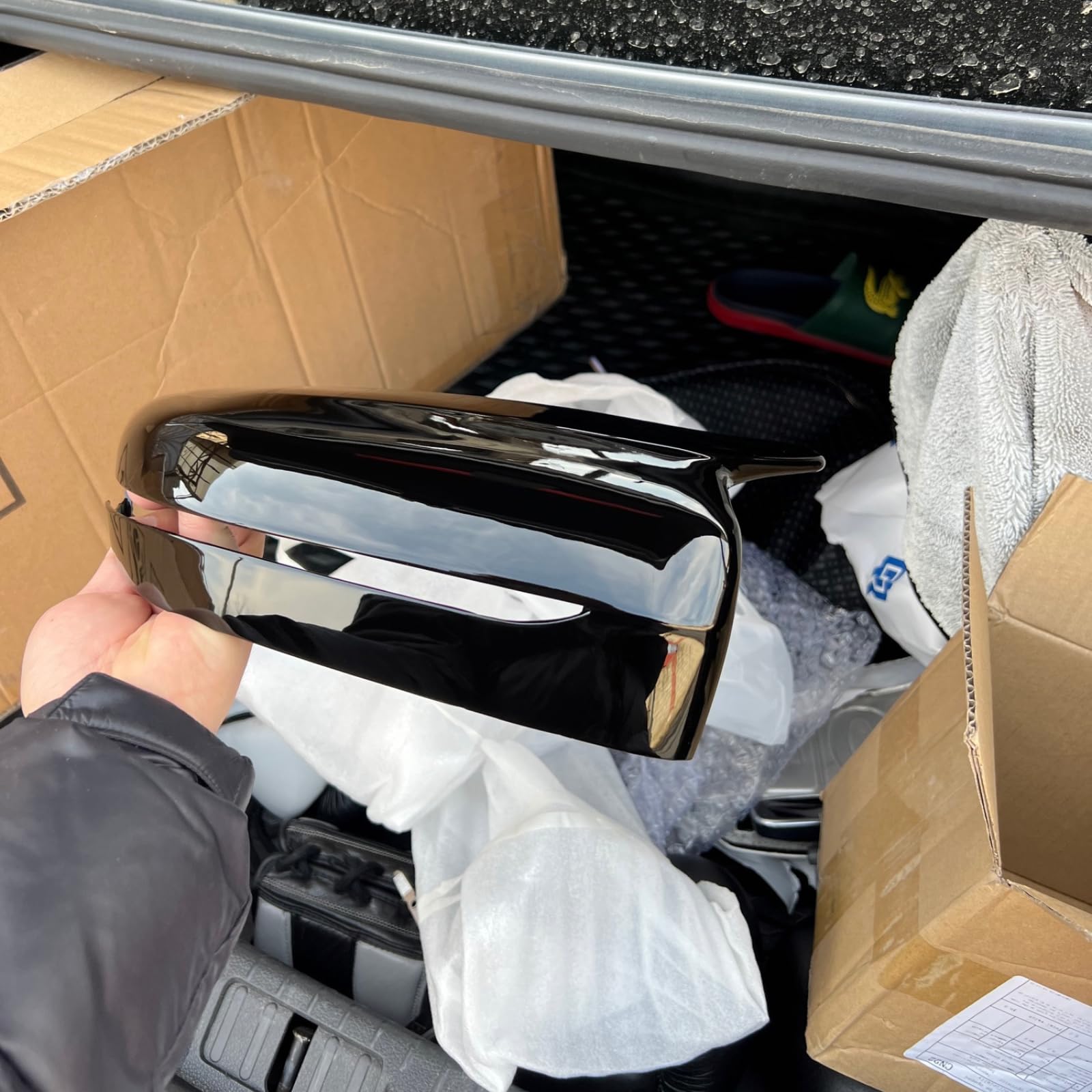 M Sport Spiegelkappen Kompatibel mit BMW 3er, 5er, 6er, 7er Passend für G30 G31 G38 G20 G21 G28 G32 G11 G12 G14 G15 Aussen Accessories Exterieur Tuning Zubehör - Nur Linkslenker (LHD) Modelle