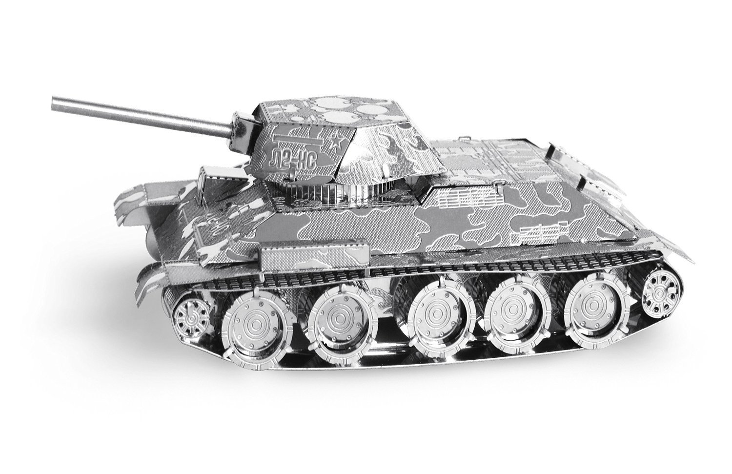 Metal Earth 3D Laser Cut Models - Tiger I Tank and T-34 Military Tank WWII = Set of 2 - Image 3
