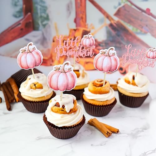 Miniatura 69 de 24 adornos de calabaza para cupcakes con purpurina para otoño, hojas, flores, calabaza, cupcakes, decoración de pasteles para Halloween, decoración