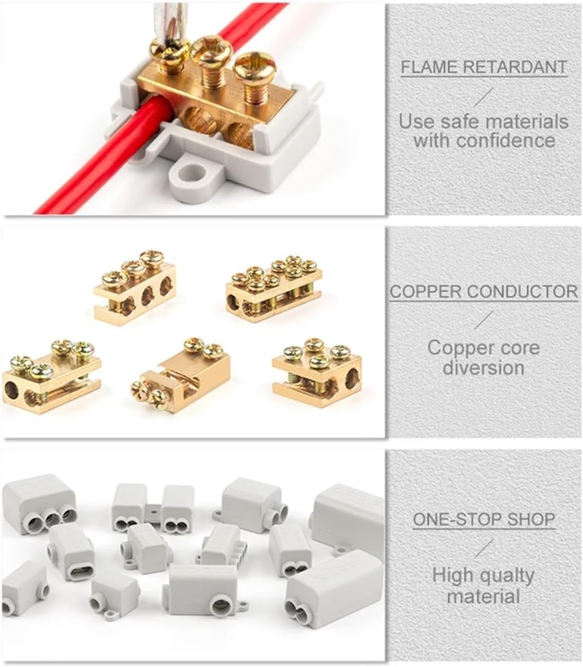 5PCS High Power Sistributor 60A/80A/100A Without Disconnection Quick Wiring Terminal Block Junction Box Connector(ZK-T06)