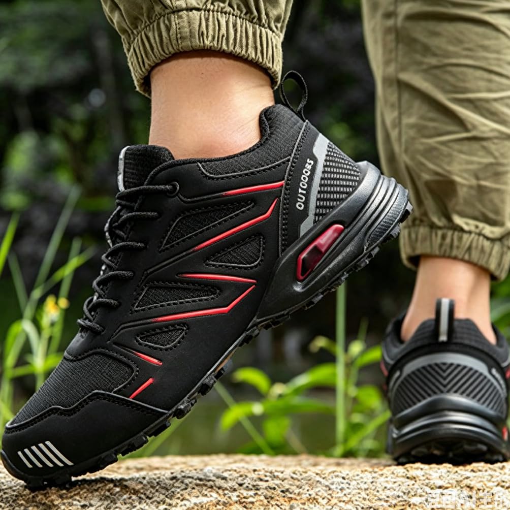 Zapatos de Senderismo para Hombre Ligeros Transpirable Zapatillas de Trekking cómodo Outdoor Camping Caminar Montaña