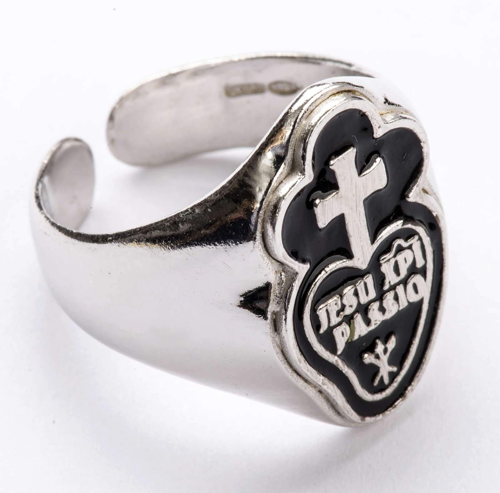 Bishop's Ring in Silver 925, Jesu Xpi Passio, Adjustable