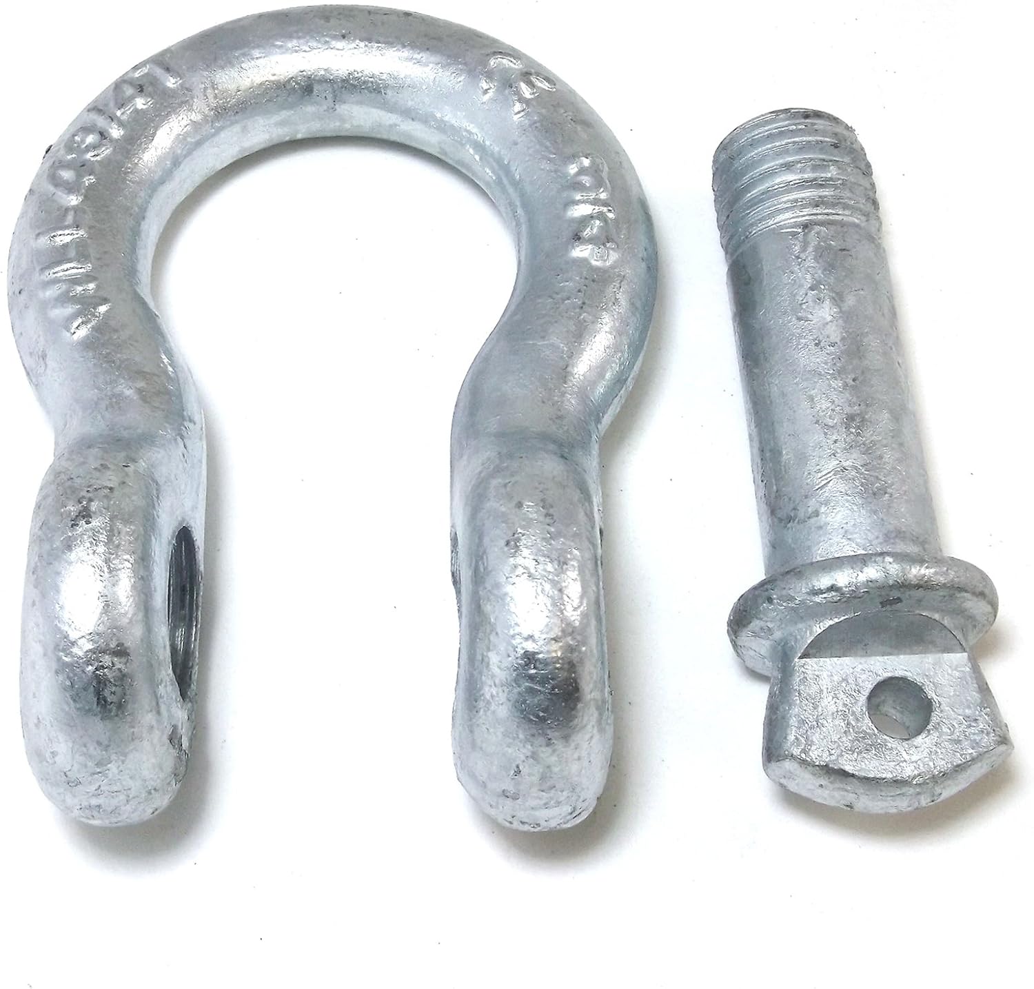 Red Hound Auto 2 Shackles 3/4 Inches Galvanized D Ring Marine Anchor Bow with Screw Pin 4.5 Ton