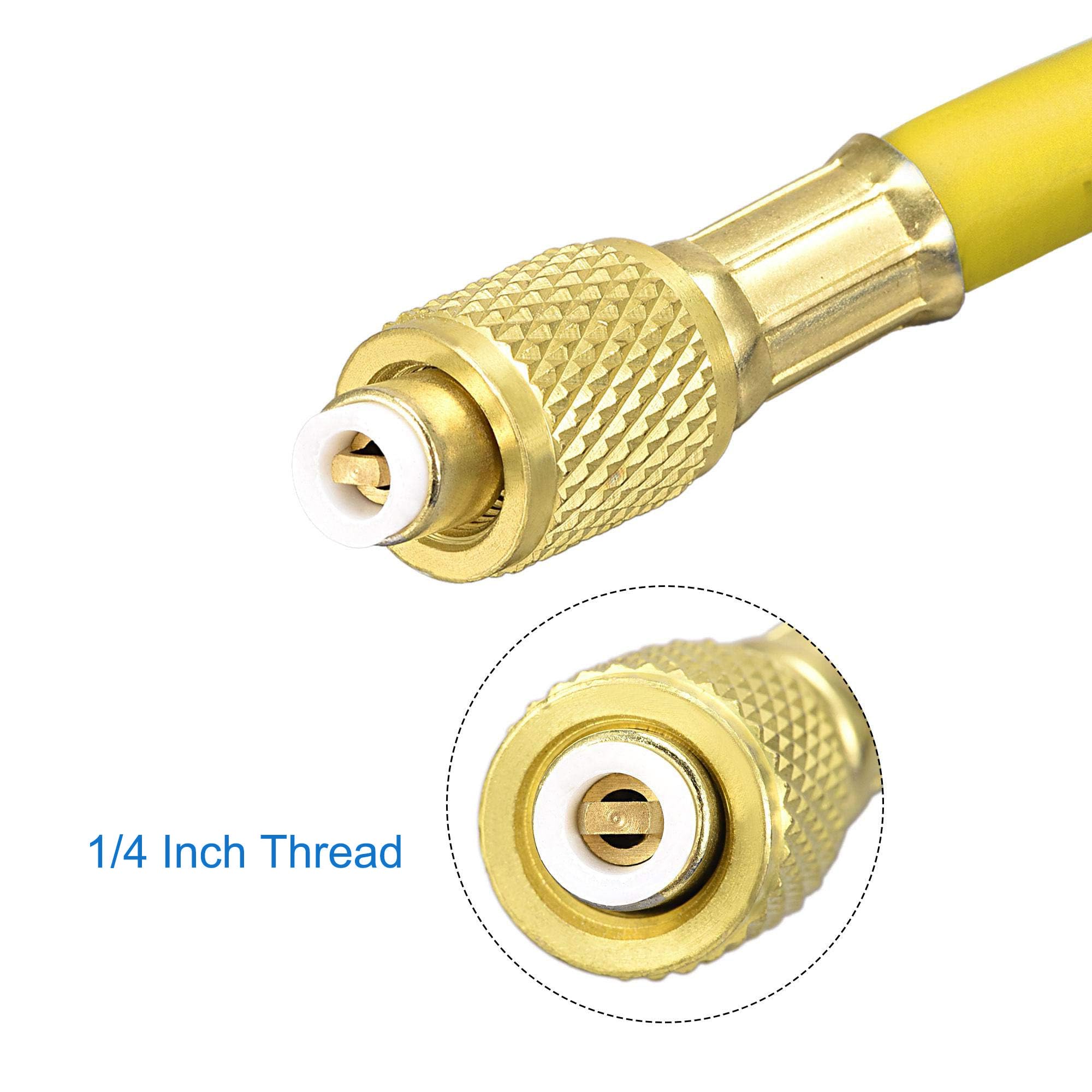 MACHSWON Refrigerant Charging Hose, 1/4 SAE Thread 5.91Ft Length 500PSI - Image 4