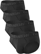 DAVID ARCHY Men's Underwear Bamboo Briefs Super Soft Comfort Lightweight Pouch Briefs