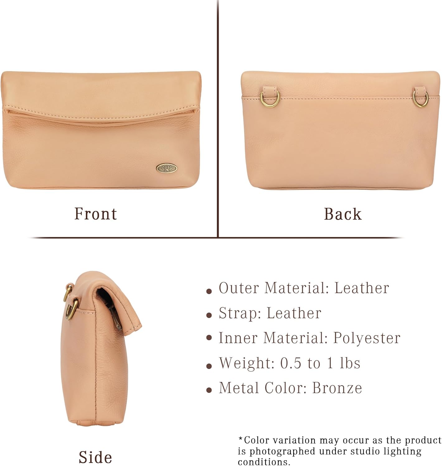 Genuine Leather Crossbody Bags for Women, Premium Handmade Leather Purses - Shoulder Handbags, Adjustable Strap