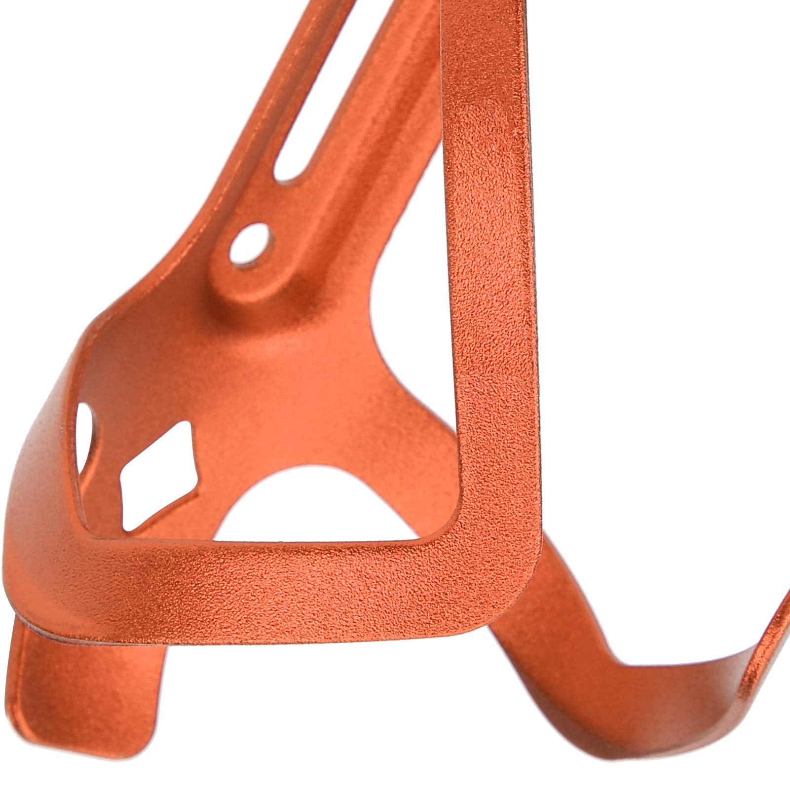 Uchwyt na butelkę rowerową ze stopu aluminium Uniwersalny rowerowy uchwyt na bidon Klatki na kubki Lekki uchwyt na butelkę Stojak na butelkę do jazdy na rowerze Rowery szosowe i górskie(Pomarańczowy)