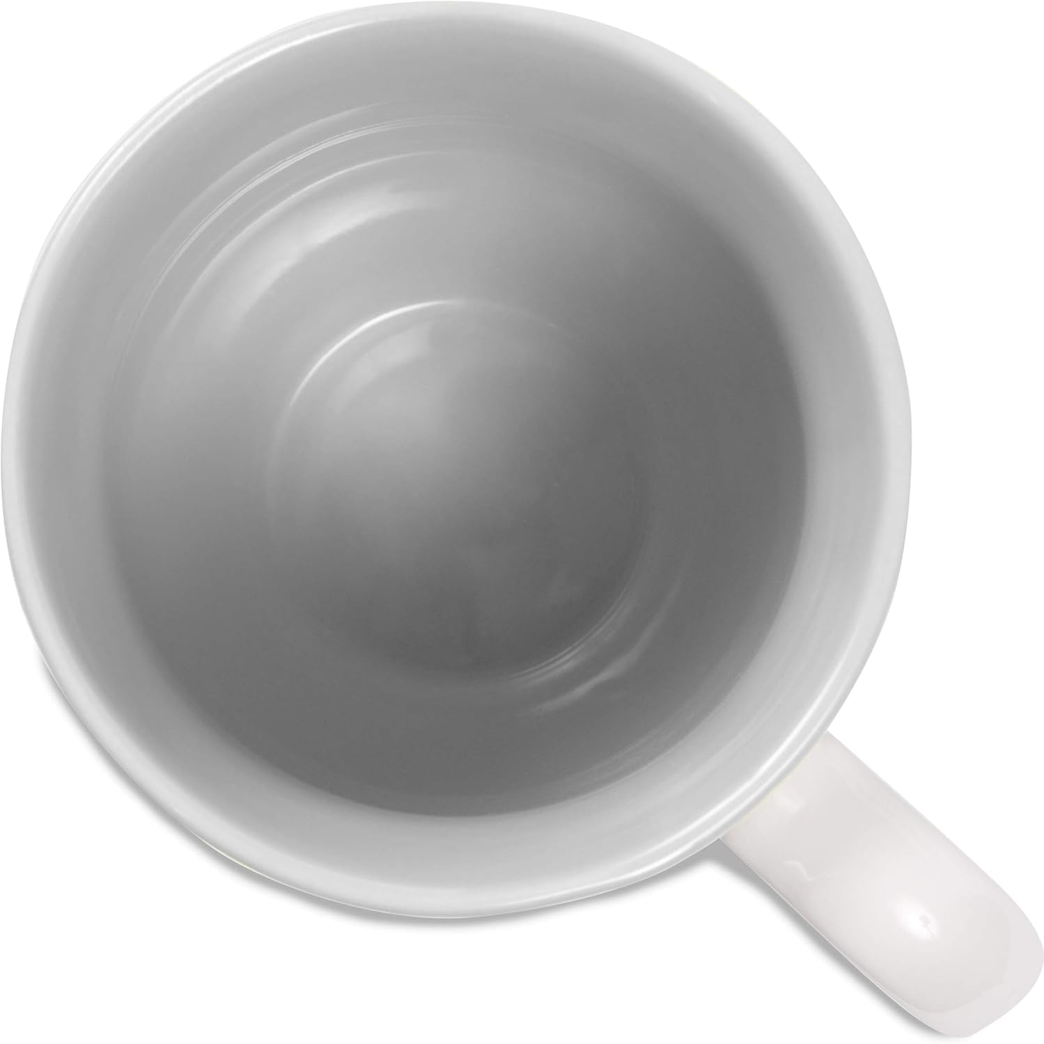 Pavilion - Retirement - Abstract Square Patterned Gray Interior 20 oz Coffee Cup Mug - Image 3