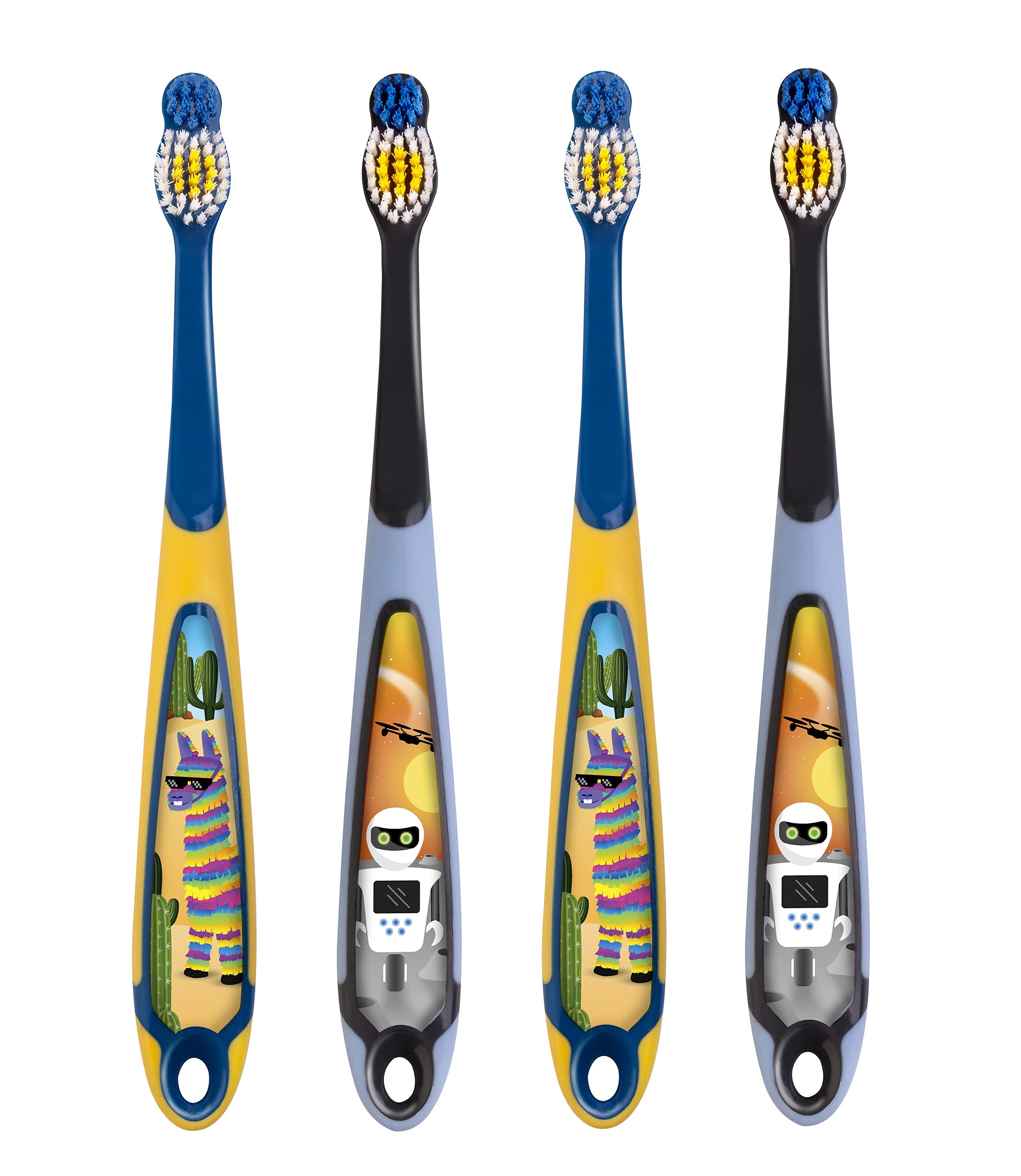 Jordan* Step 3 Kids Manual Toothbrush, 6-9 Years, Soft Bristles, Bpa Free-4 Pack-Blue & Green (B08H2BQ5XD) Amazon Price History, Amazon Price Tracker