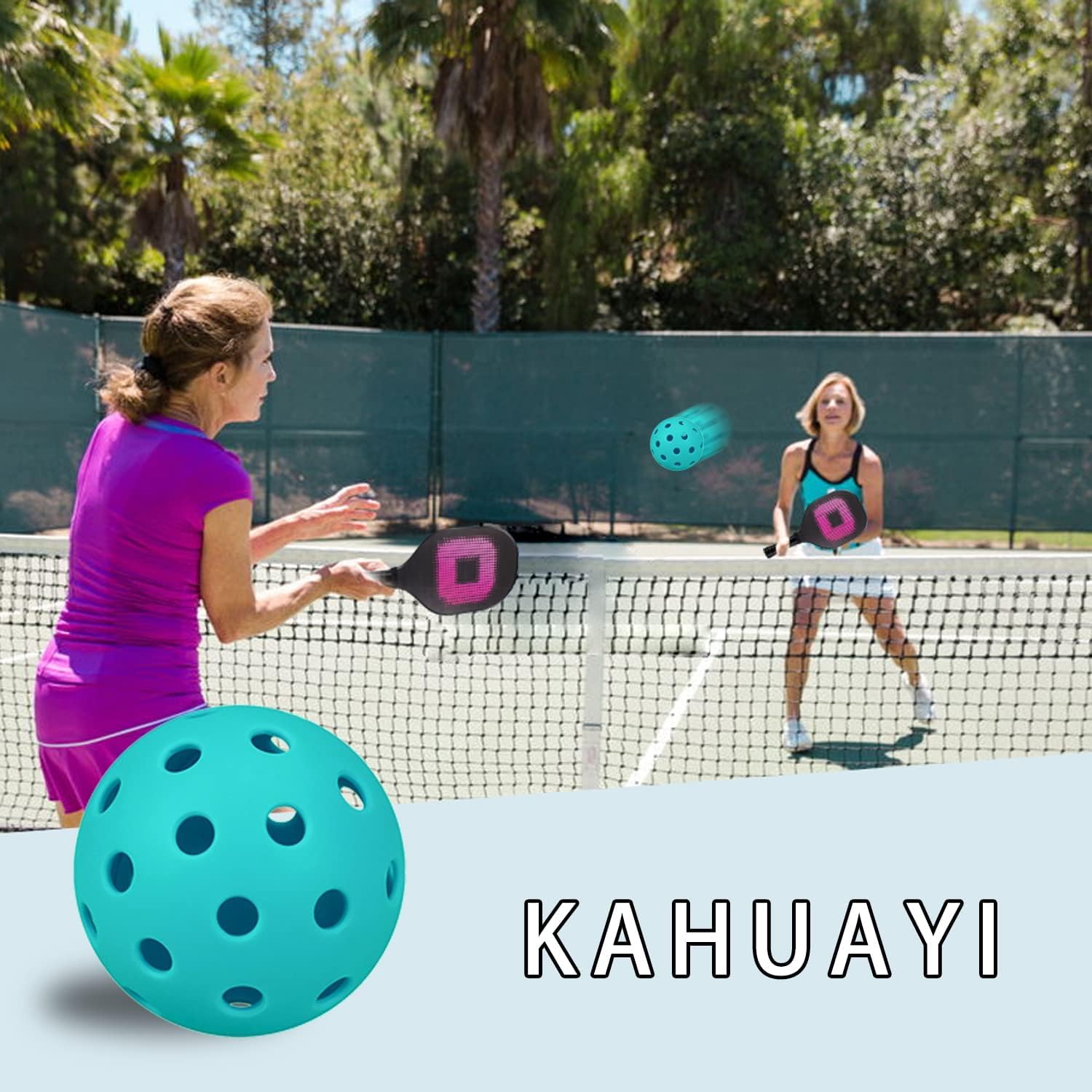 CORE Pickleball Palline - Palline da 40 fori per esterni con borsa con
