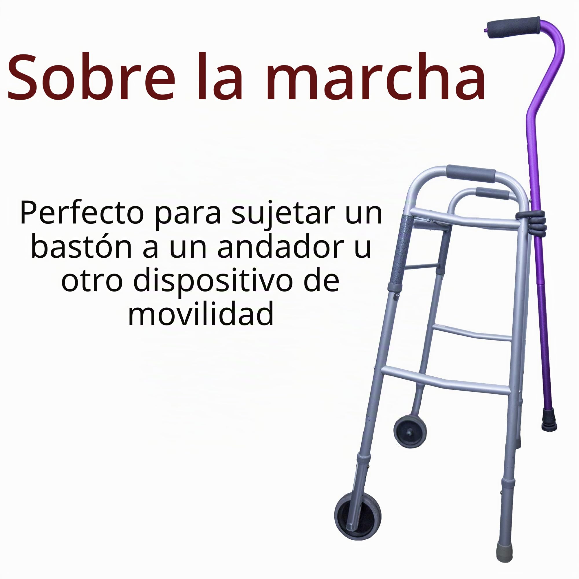 Crutcheze Soporte para bastón, paquete de 3, sostiene bastones al alcance, soporte para bastón, muletas y accesorios para bastón, soporte para agarrador de alcance, accesorio para andador