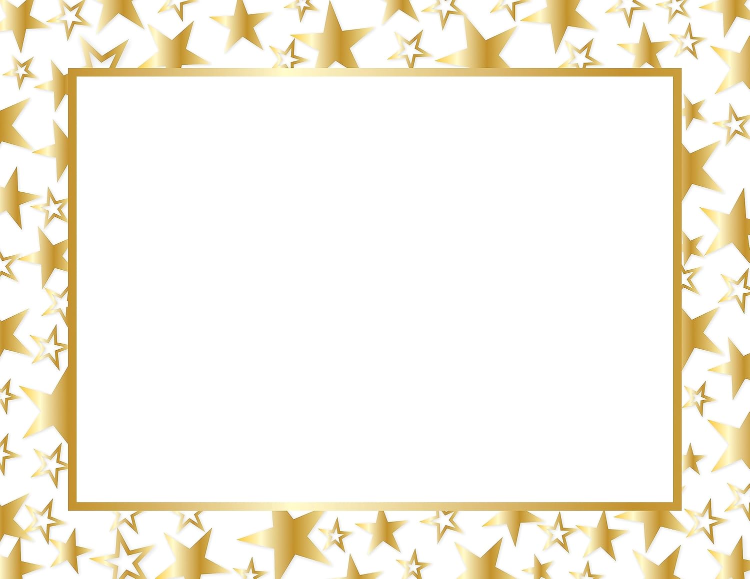 Great Papers! Twinkle Gold Foil Certificate, 8.5 x 11, 50 Count (2014025)
