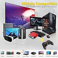 Vista 4 de Yoidesu X3 Gaming Controller for Android for IOS Mobile Phone TV Computer CP VR, Dual Vibration Wired BT Game Remote Gamepad Joystick with Built in