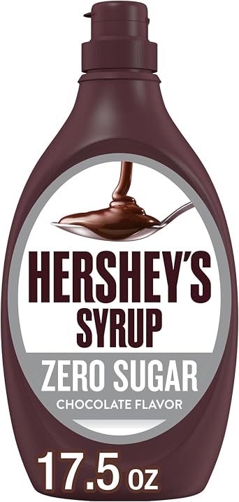 HERSHEYS SUGAR FREE CHOCOLATE SYRUP 1 x 496g BOTTLE AMERICAN IMPORT