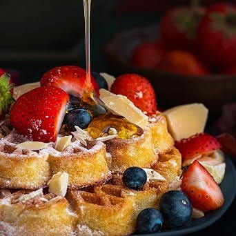 Award-Winning Luxury Waffle & Pancake Mix - bulk 3.5kg bag. Just add Water to Make Malty Belgian Style Waffles or Fluffy American Buttermilk Pancakes