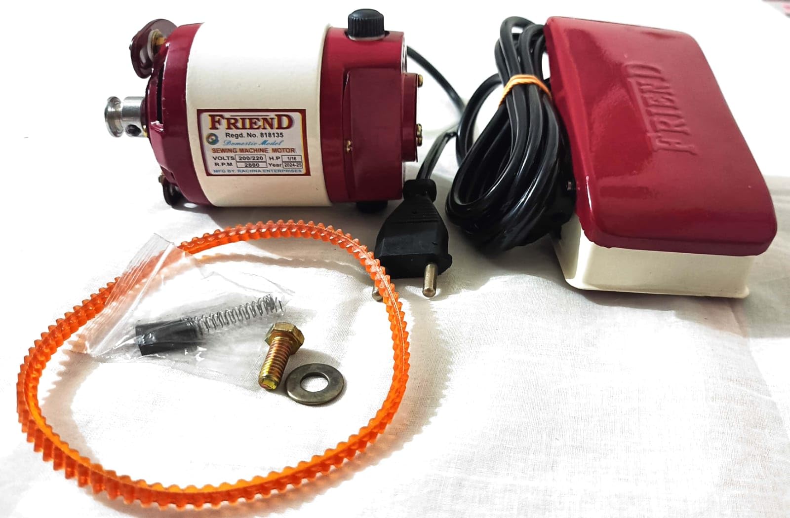 Sewing Machine Motor With Copper Winding | Electric Power Unit With Speed Control | Durable Sewings Motor Machine For Home And Boutique Use-image-32