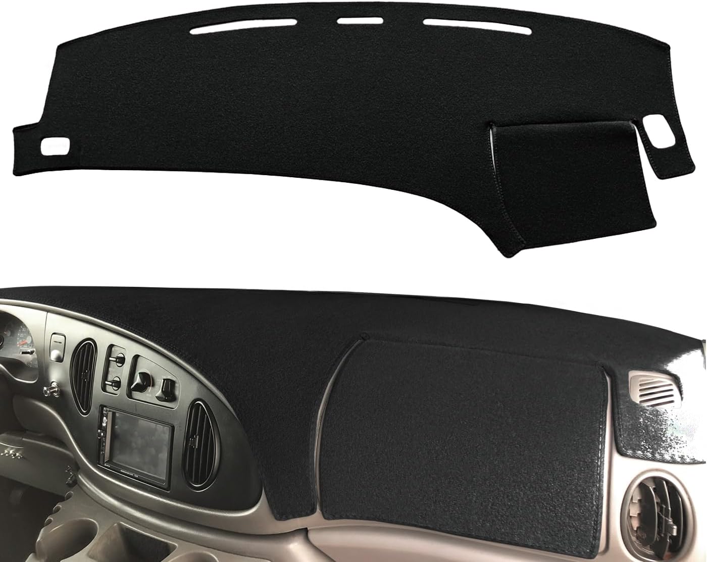 Dash Cover Mat Custom Fit for Ford E150 E250 E350 E450 Econoline Cargo Van,Dashboard