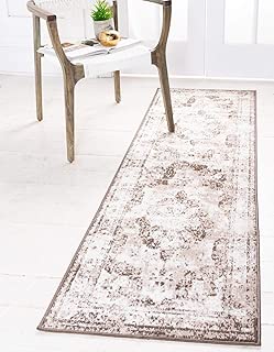 Unique Loom 3134096 Area Rug, 2' x 7' Runner, Light Brown - coolthings.us