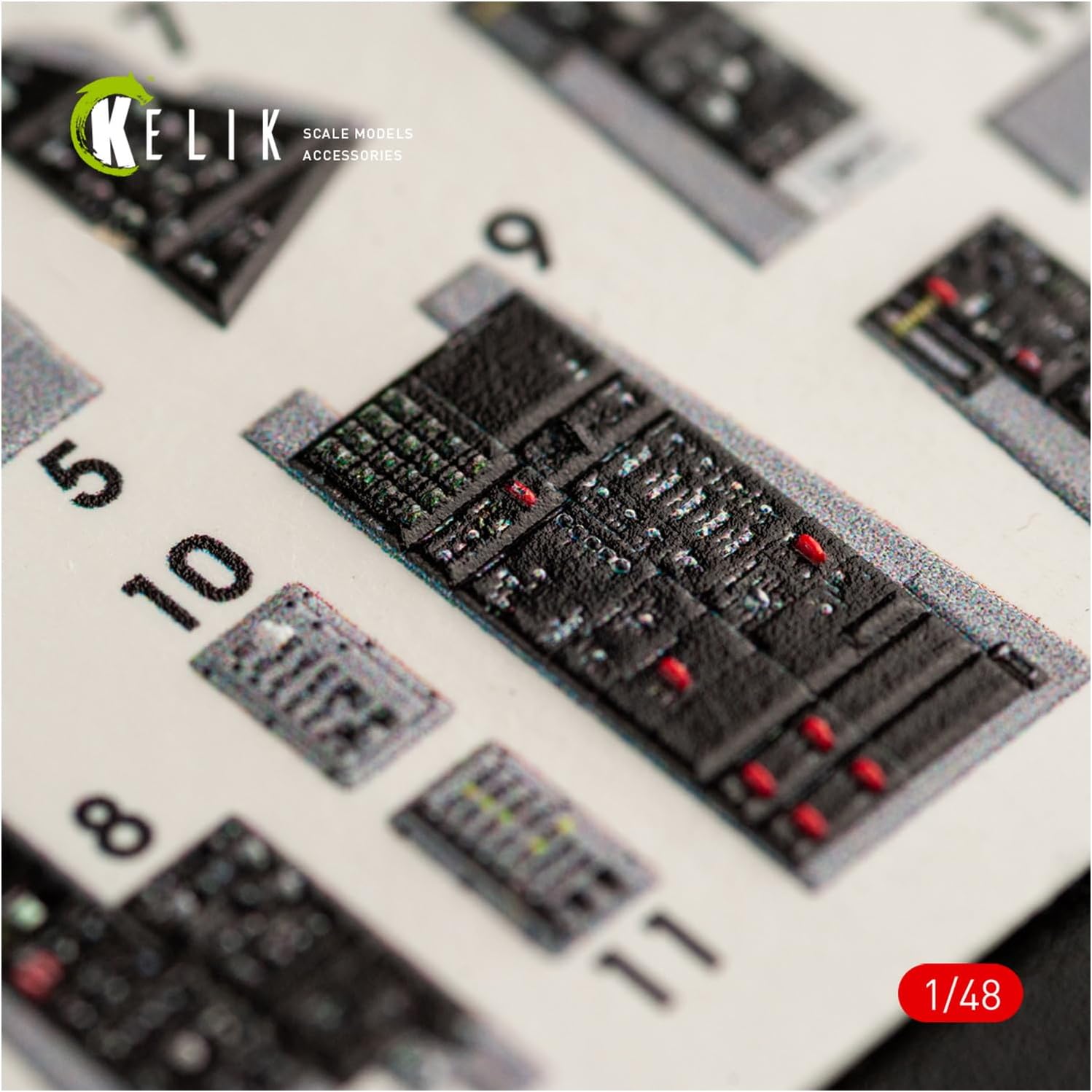 Kelik K48063 1/48 F-14D Tomcat Interior 3D Decals for Tamiya kit