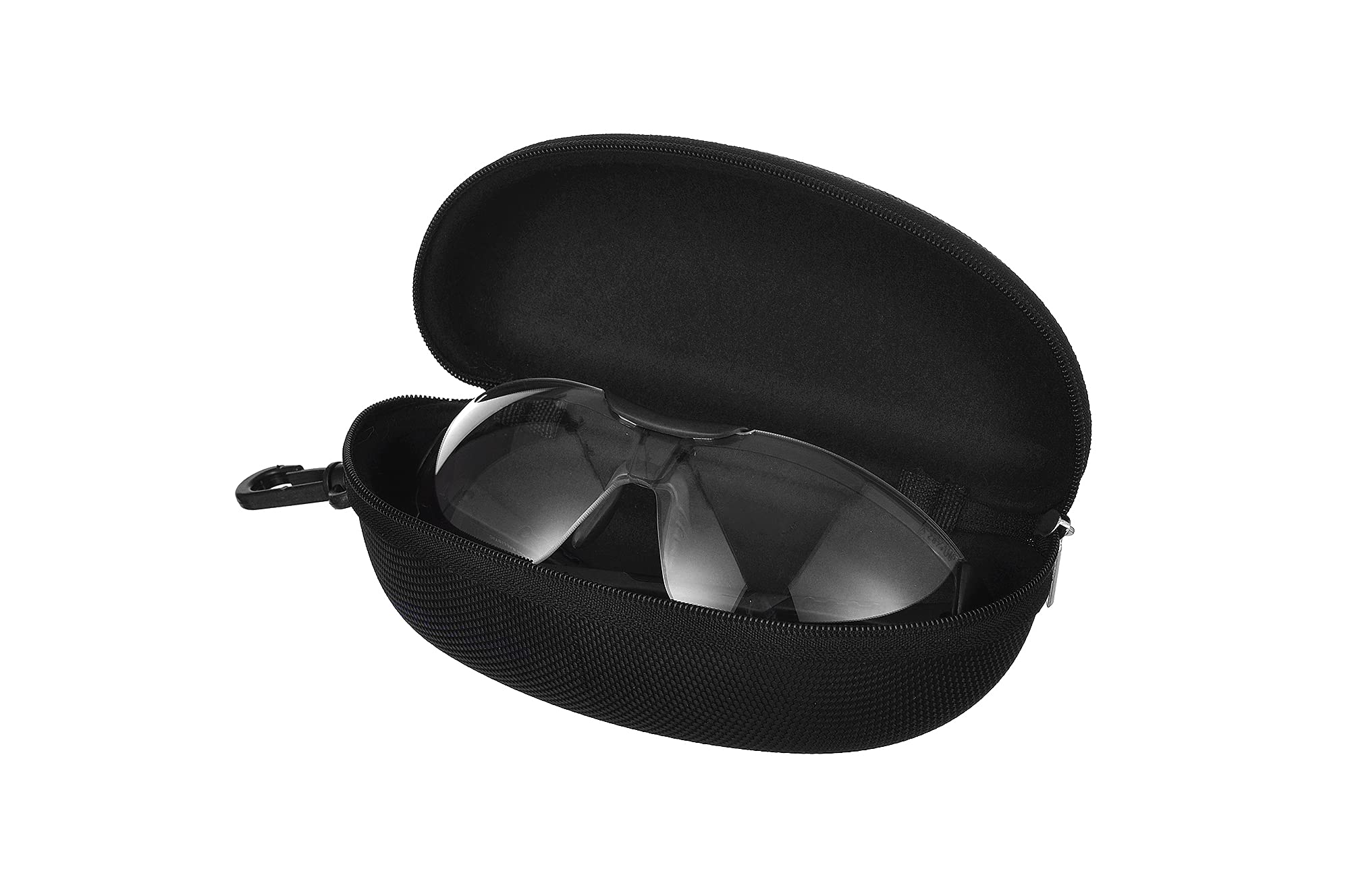 Lunettes de sécurité avec étui pour protection des yeux, anti-buée, anti-rayures, UV 400, ANSI Z87+ Lunettes de sécurité pour la chasse, le cyclisme, la conduite