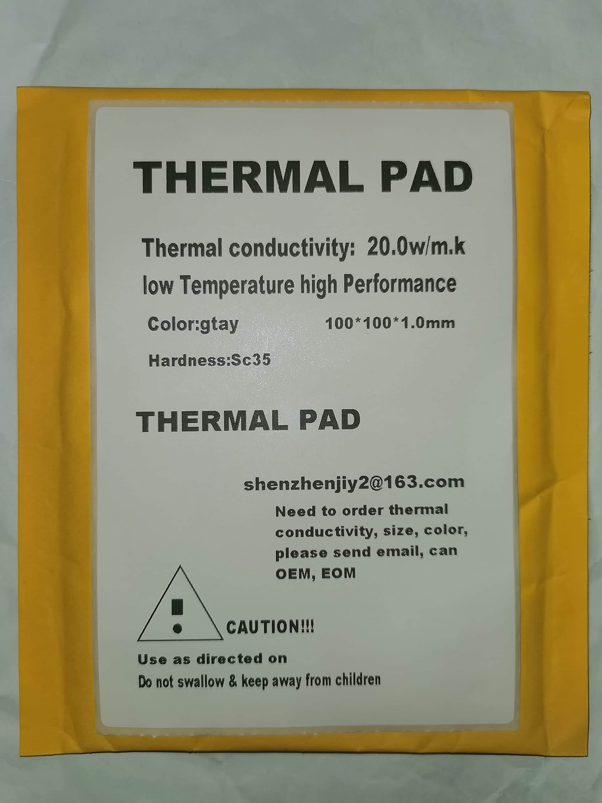 Almohadilla térmica de silicona conductora térmica, pasta de grasa para tarjeta gráfica de computadora, CPU/RTX 3080 3090 20.8W/m.
