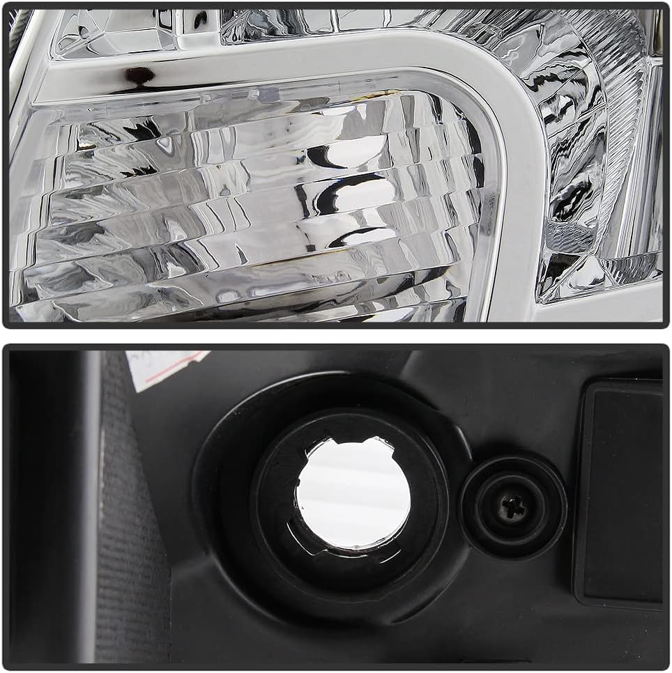 ACANII - For 2009-2020 Nissan Frontier Pickup Truck OE Style Chrome Headlights Headlamps Assembly Replacement Left+Right