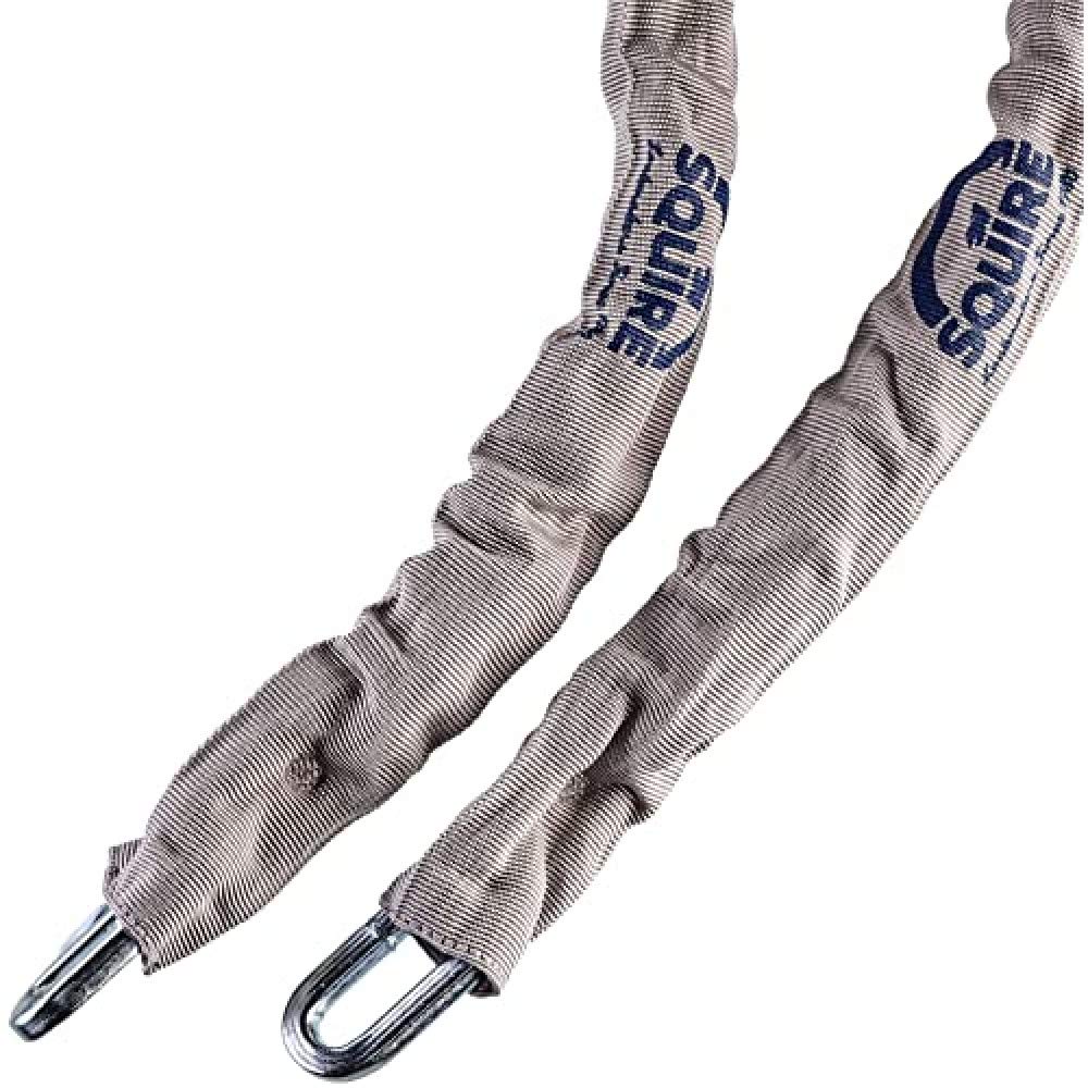 Squire Henry X Hardened Steel Security Chain with Grey Sleeve, 1200 mm Chain (Length) x 8 mm Link (Diameter)