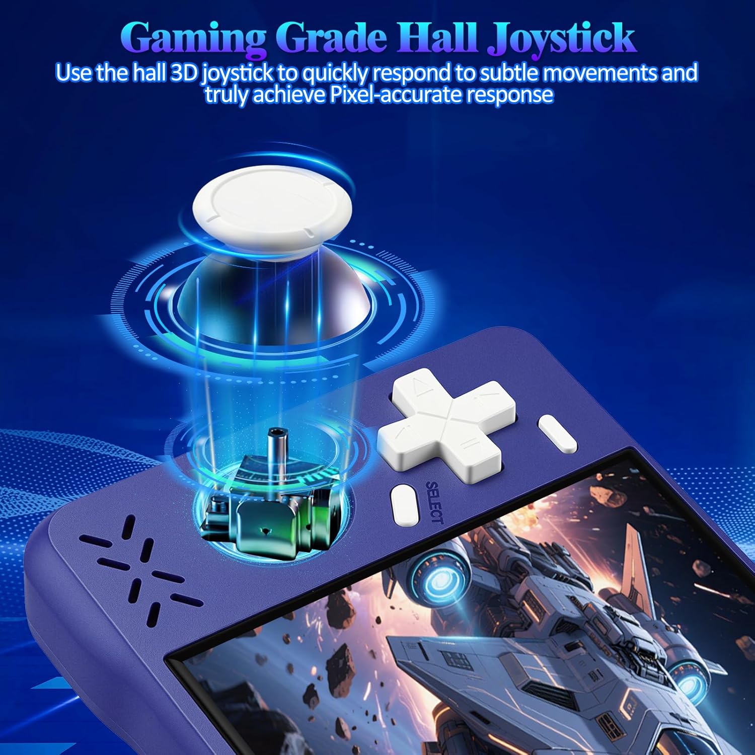XF40H Retro Handheld Game Console, Retro Gaming Console 4.0" 720x720 IPS Screen, Open Source Linux Portable Emulator with 128GB, WiFi Multiplayer Support, Pocket Hand Held Video Game (Purple)