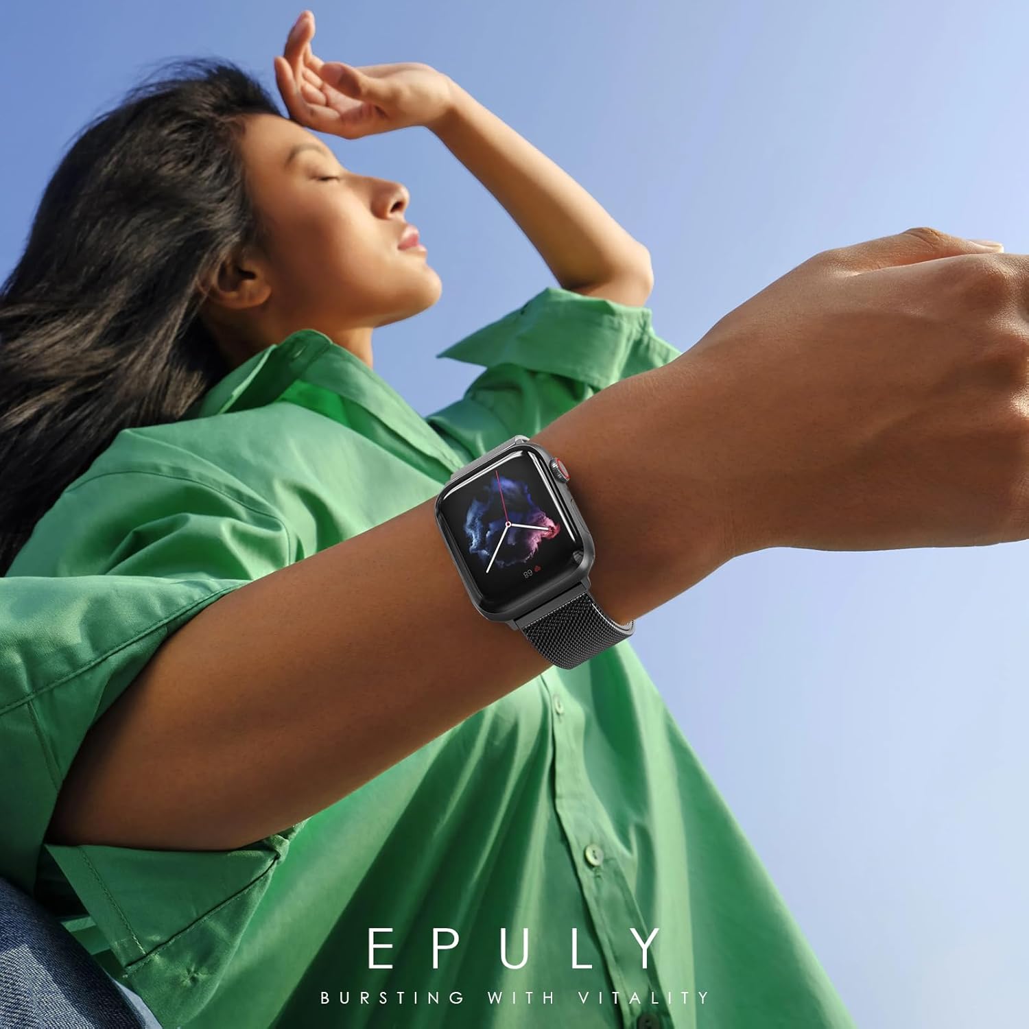 Original Milanese Loop Band Compatible with Apple Watch 38mm 40mm 41mm 42mm 44mm 45mm 46mm 49mm - Women & Men Magnetic Closure Adjustable Metal Strap for iWatch Series 11 10 9 8 7 6 5 4 SE2 3 Ultra2 3 - Image 7