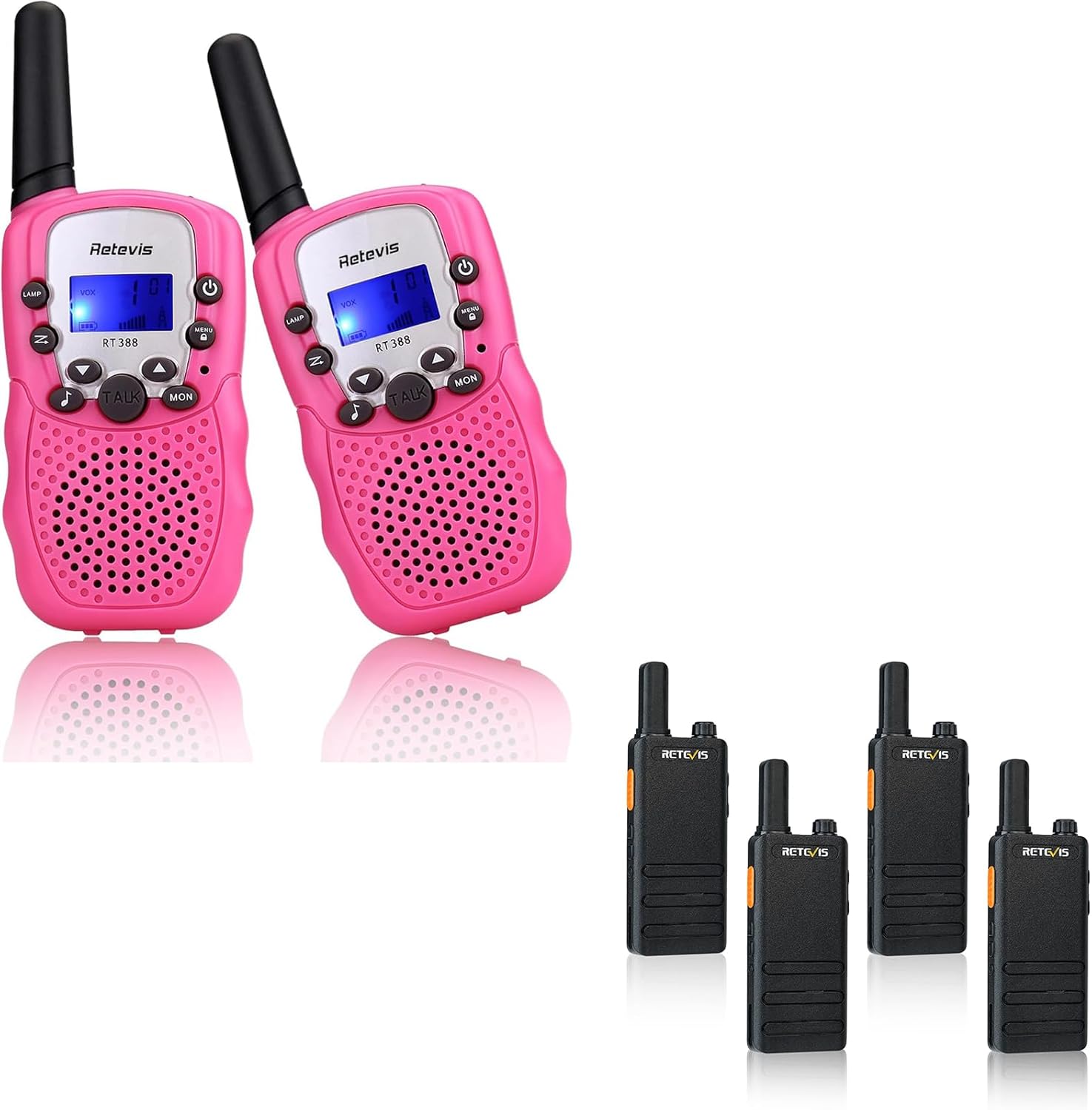 Retevis RT388 Walkie Talkies for Kids Bundle with Retevis RT22P,New Version of RT22(2.0)