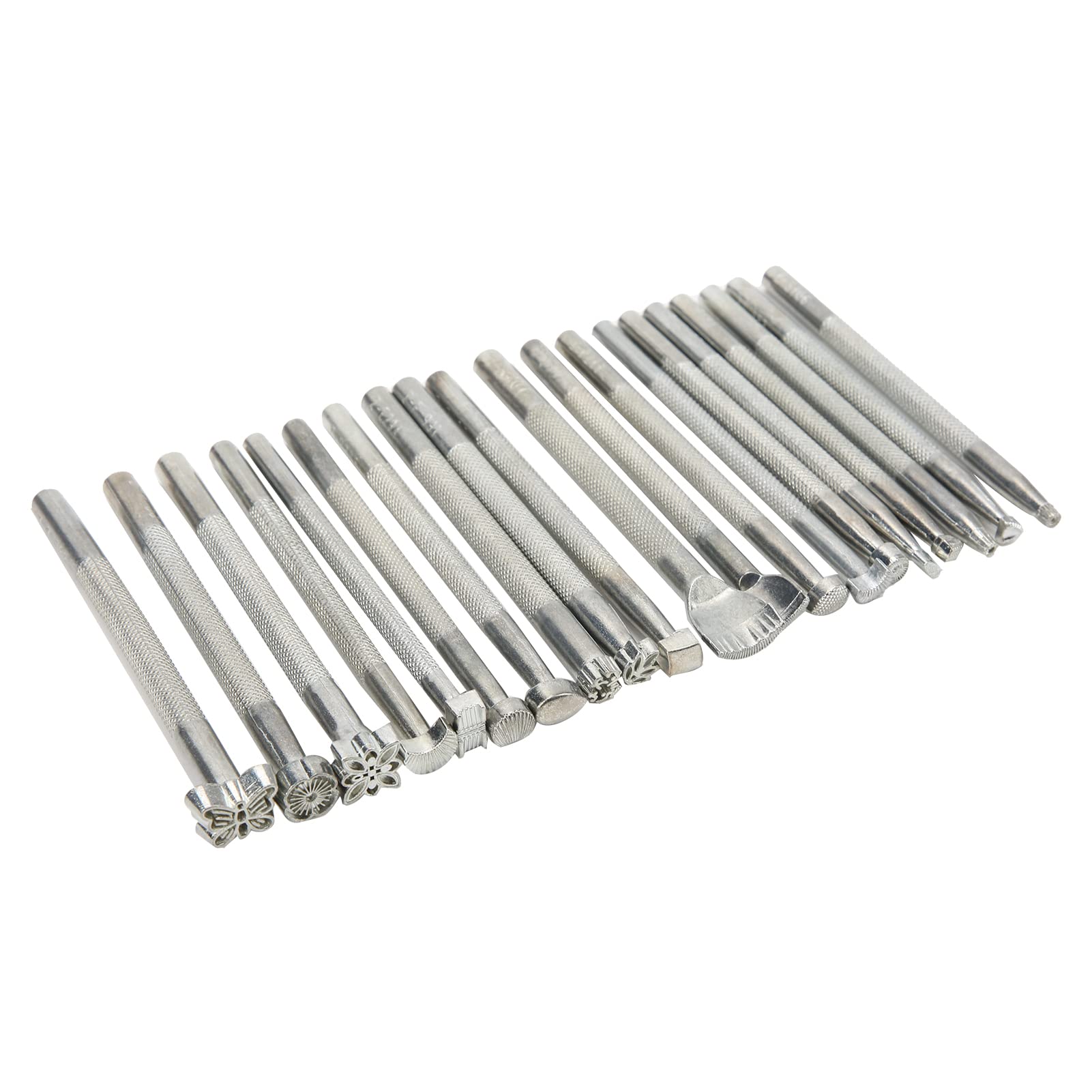 Kit d'outils d'estampage de sculpture en cuir, outils professionnels de travail du cuir, 21 modèles avec lettres et chiffres, acier en alliage de zinc et manche en bois de hêtre