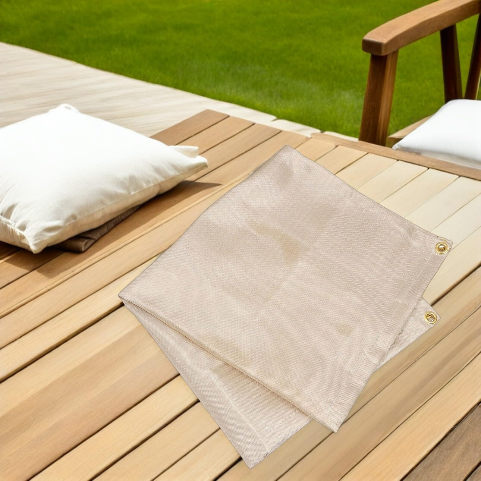 Coperta Antifiamma 80x90 Cm in Fibra di Vetro per Uso Esterno | Resistente al Calore, Riduce la Diffusione delle Fiamme, per Cucina e Campeggio