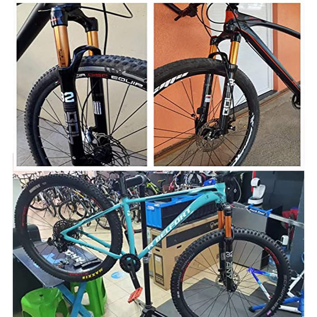Widelec amortyzowany MTB 26/27,5/29" Widelec do rowerów górskich QR 9 mm skok sprężyny 100 mm sprężyna pneumatyczna Tapered 1 1/2" hamulec tarczowy rower przedni hamulec przedni z pilotem blokady dla
