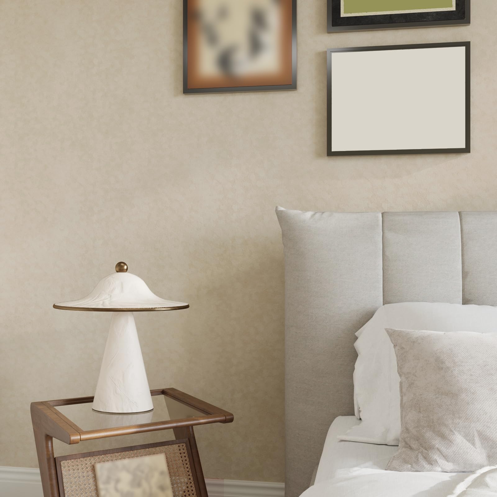 CRE8TIVE Carta da parati in feltro beige, 30 cm x 900 cm, motivo floreale, in velluto, stacca e attacca, per camera da letto, portagioie, rimovibile, in vinile, per mobili, armadi, carta da contatto
