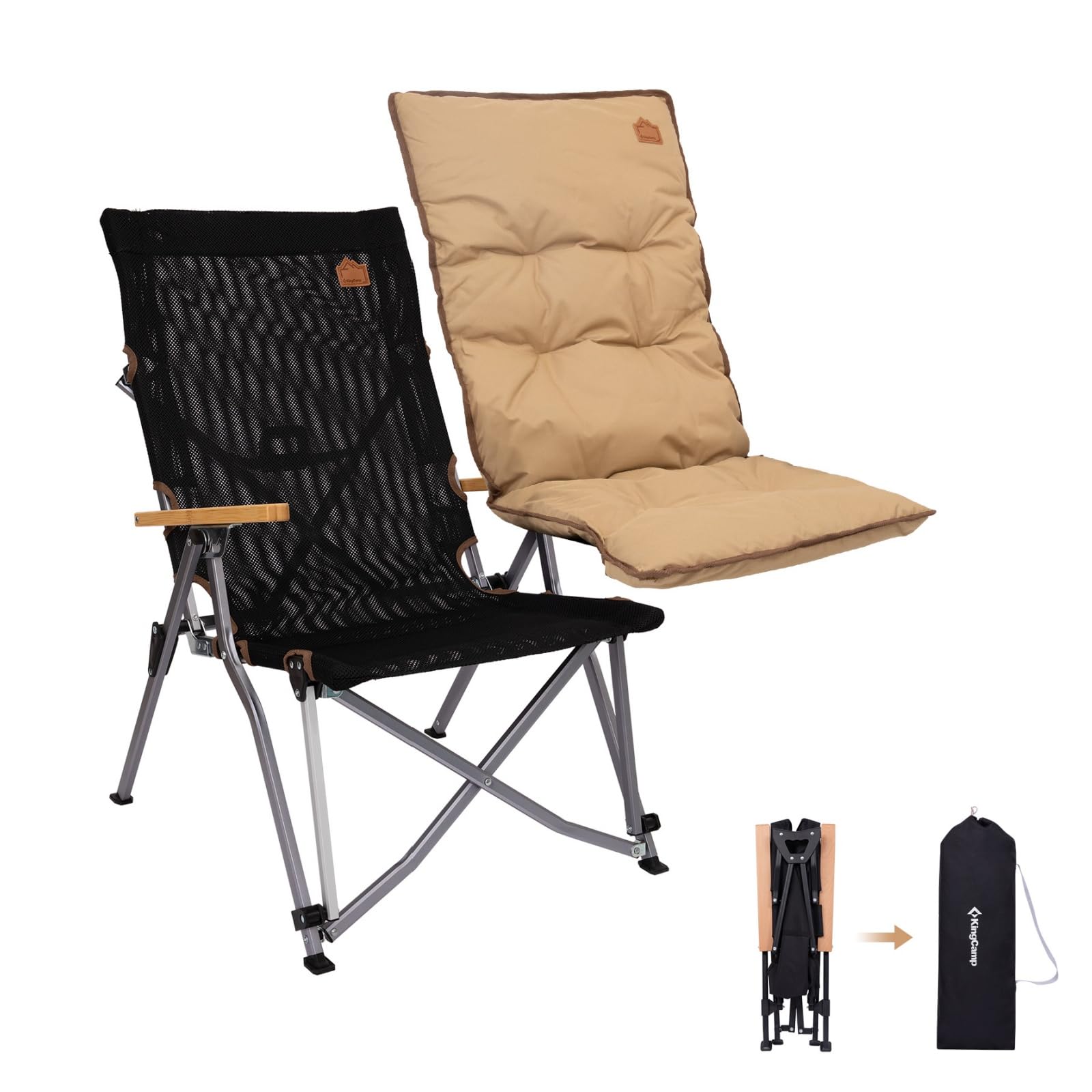 Amazon.co.jp: KingCamp アウトドア チェア リクライニング キャンプ