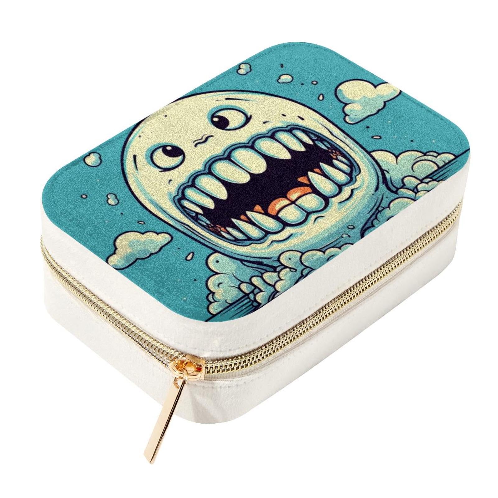 Boîte à bijoux motif dents de dessin animé, le cadeau parfait pour adolescentes