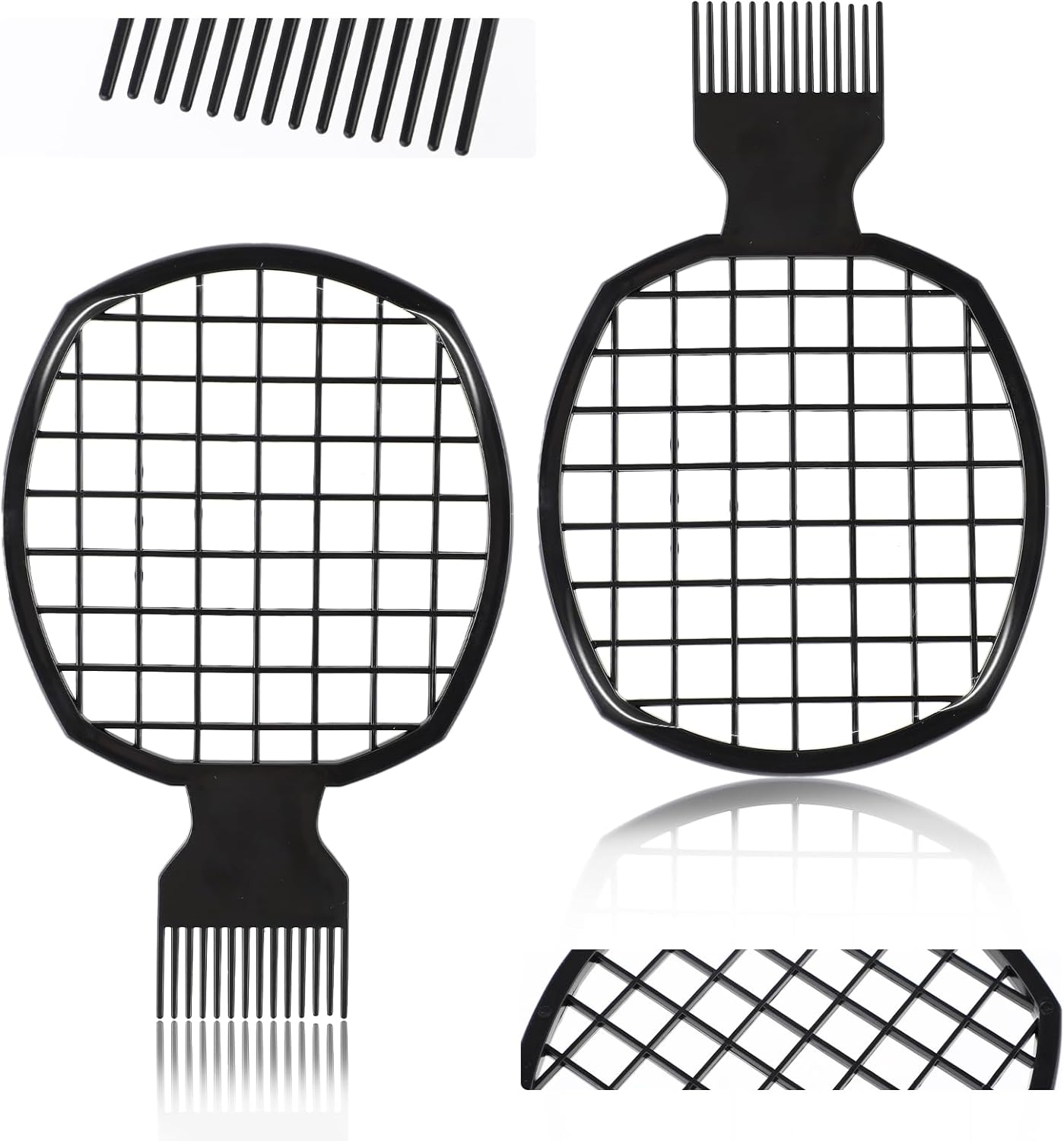 2 Pcs Twist Combs, Hair Sponges for Black Men Afro Curls Twist Comb, Twist Hair Comb Hair