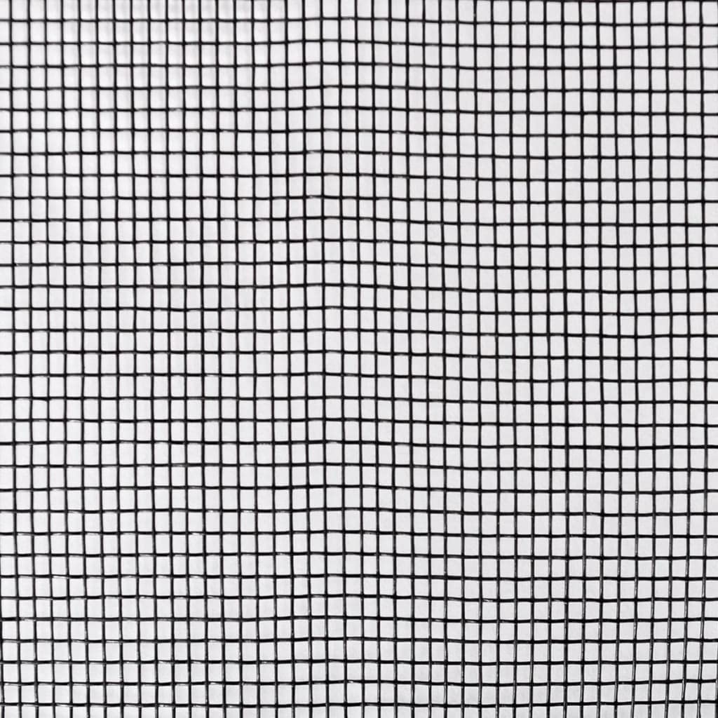Fliegengitter Fiberglas 100x1000 cm Schwarz, robustes Insektenschutzgitter für Fenster, Türen, Volieren, rostbeständig, langlebig, einfach zuschneidbar